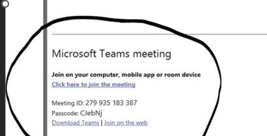 Teams Meeting Details