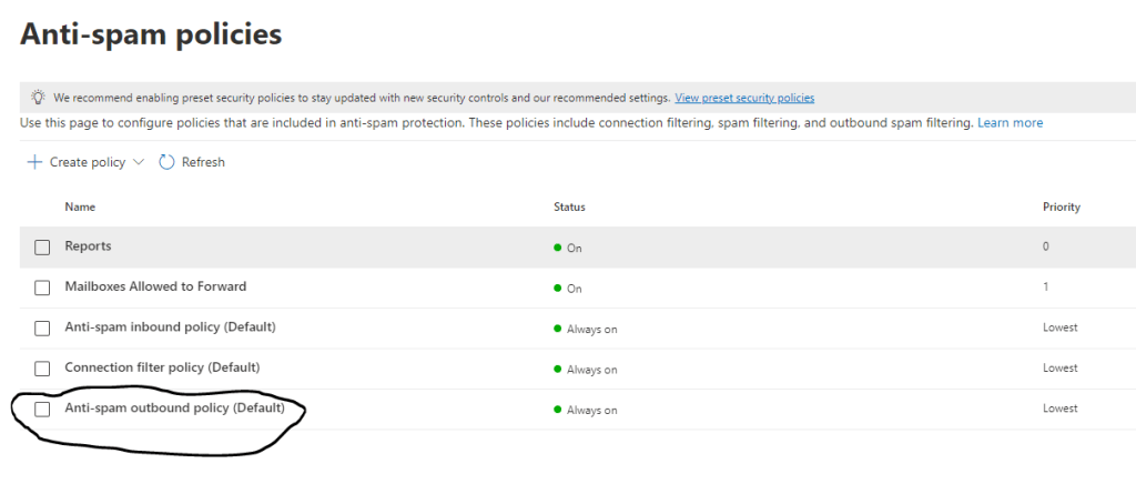 Disable External Forwarding