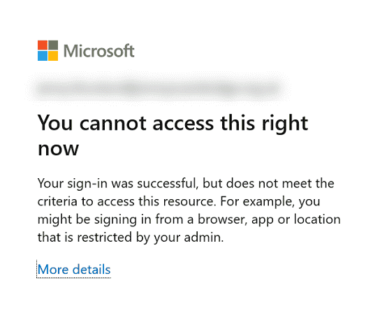 Enhance Conditional Access