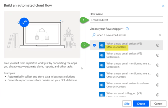 Use Power Automate (Microsoft Flow)