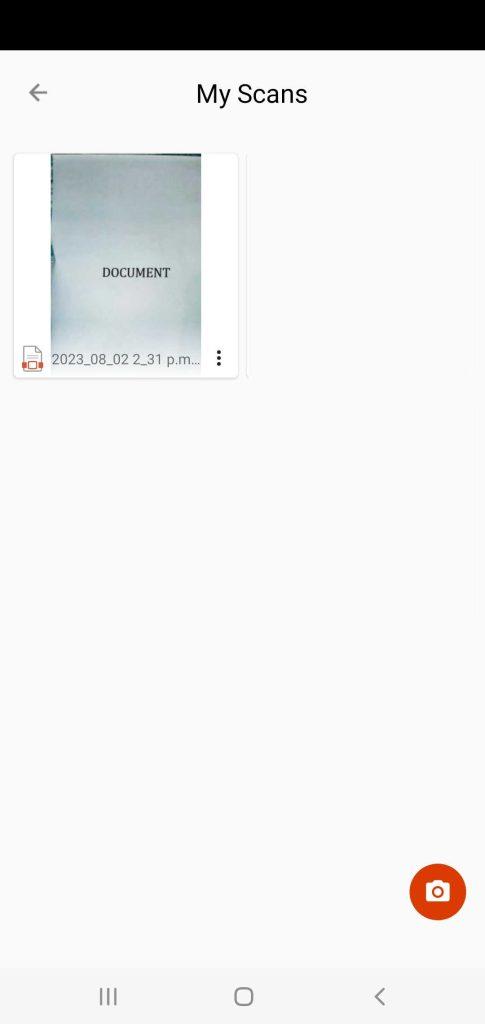 Scanning With Microsoft Lens