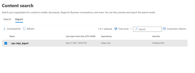 M365 Download Users Exchange Mail