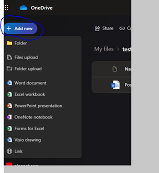 Sharing with OneDrive Online