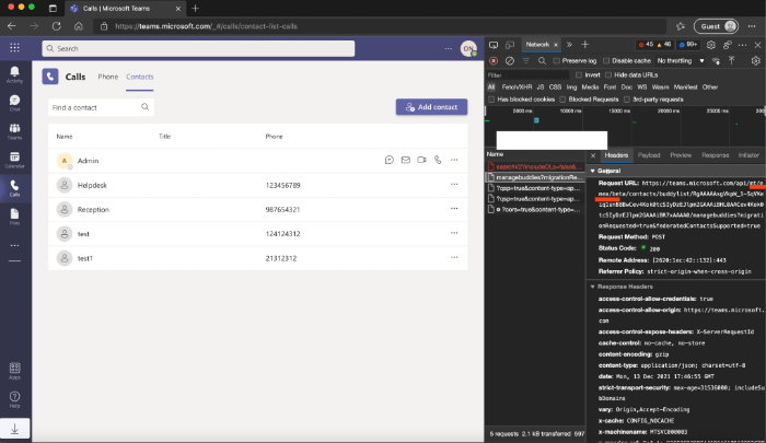 MS Teams Contact Provisioning