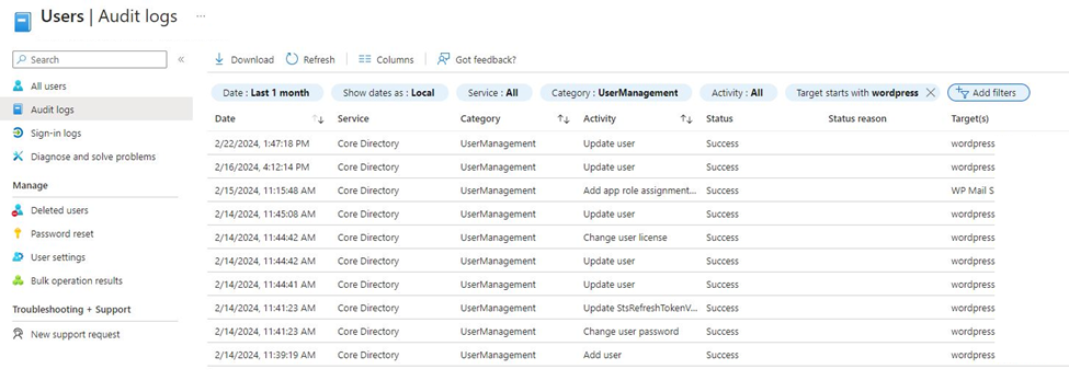 M365 App Registration Logging