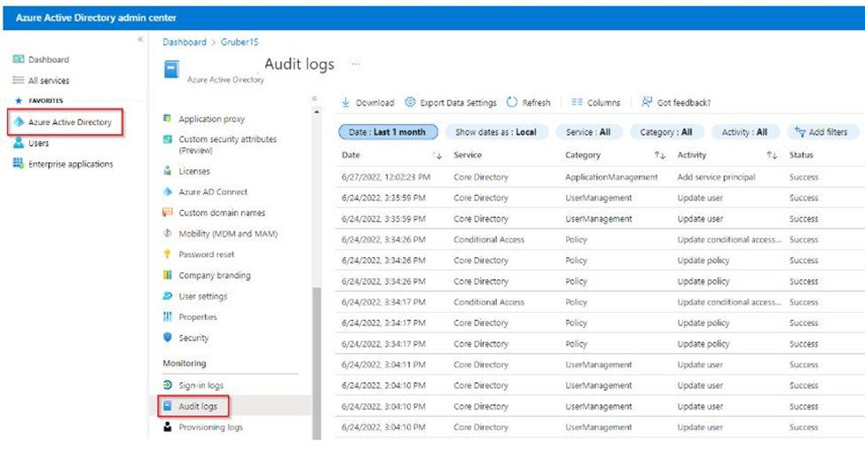 M365 App Registration Logging