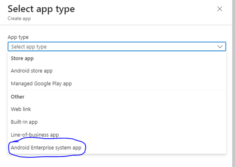 Android System Apps and Intune