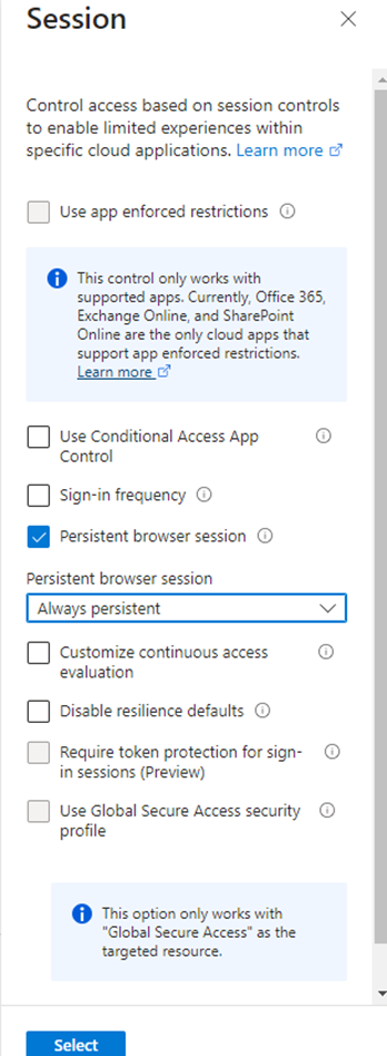 M365 Devices to Stay Logged in