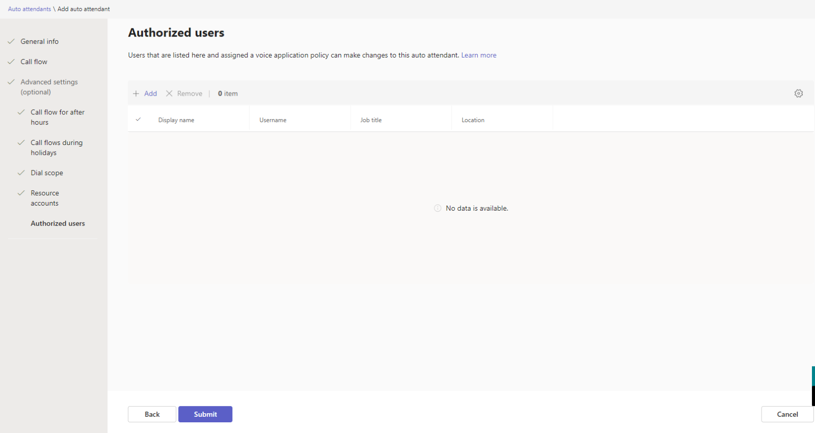 Set up Auto Attendant for Teams