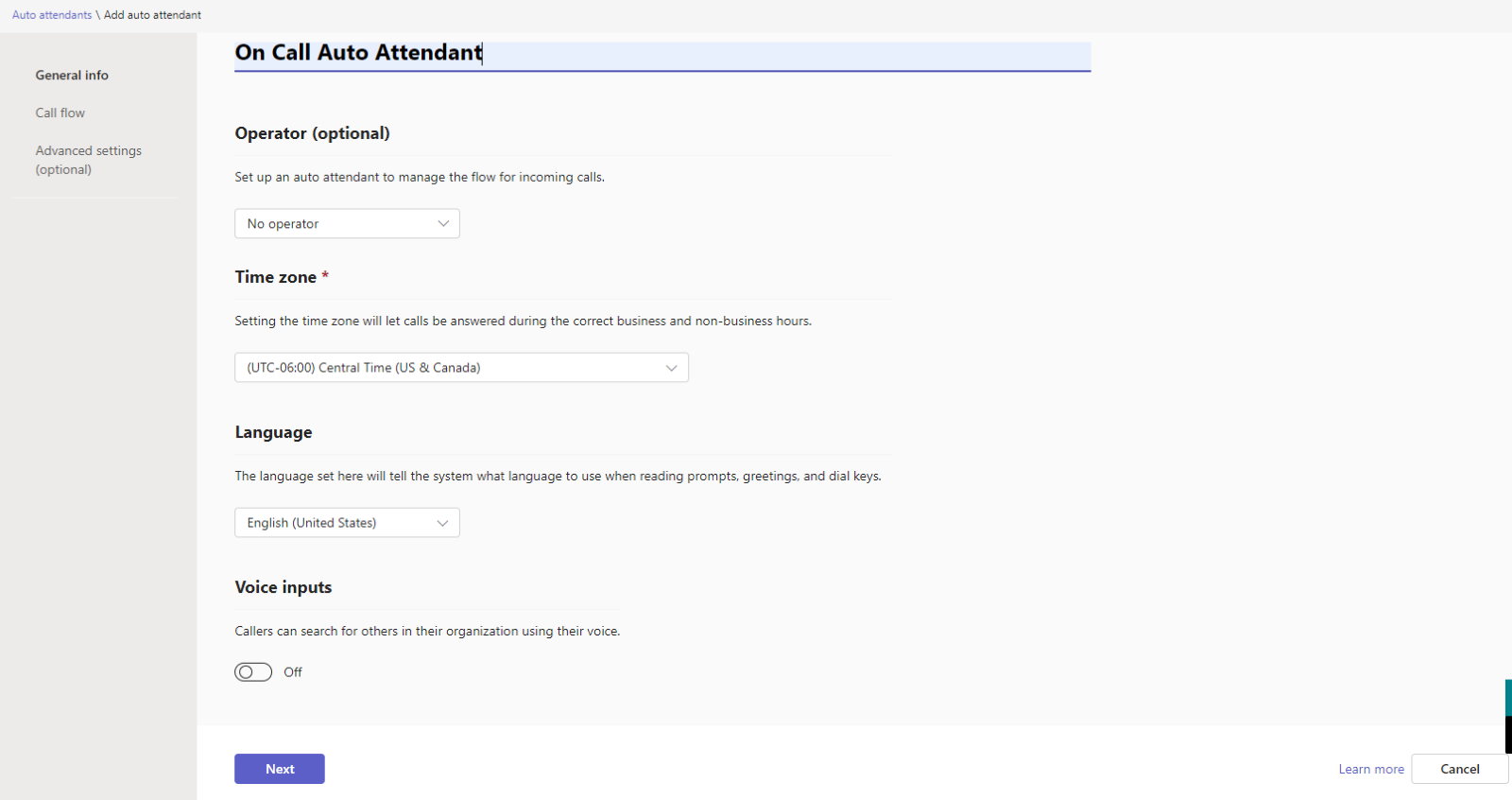 Set up Auto Attendant for Teams 